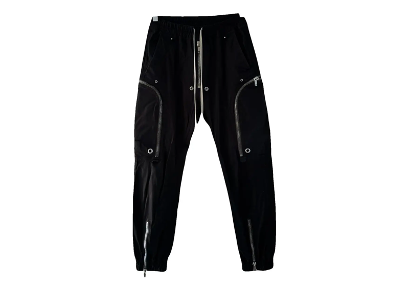 Rick Owens Bauhaus cargo black pants