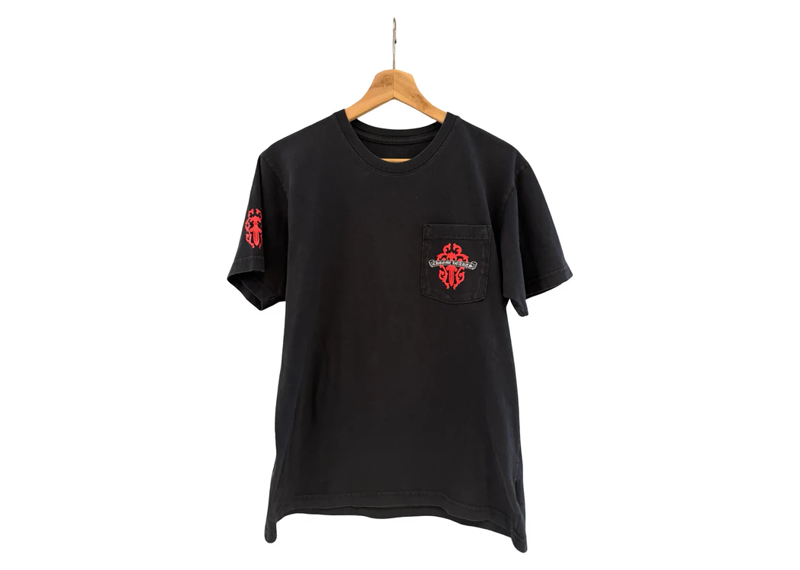 Chrome Hearts Red Dagger Pocket Tee