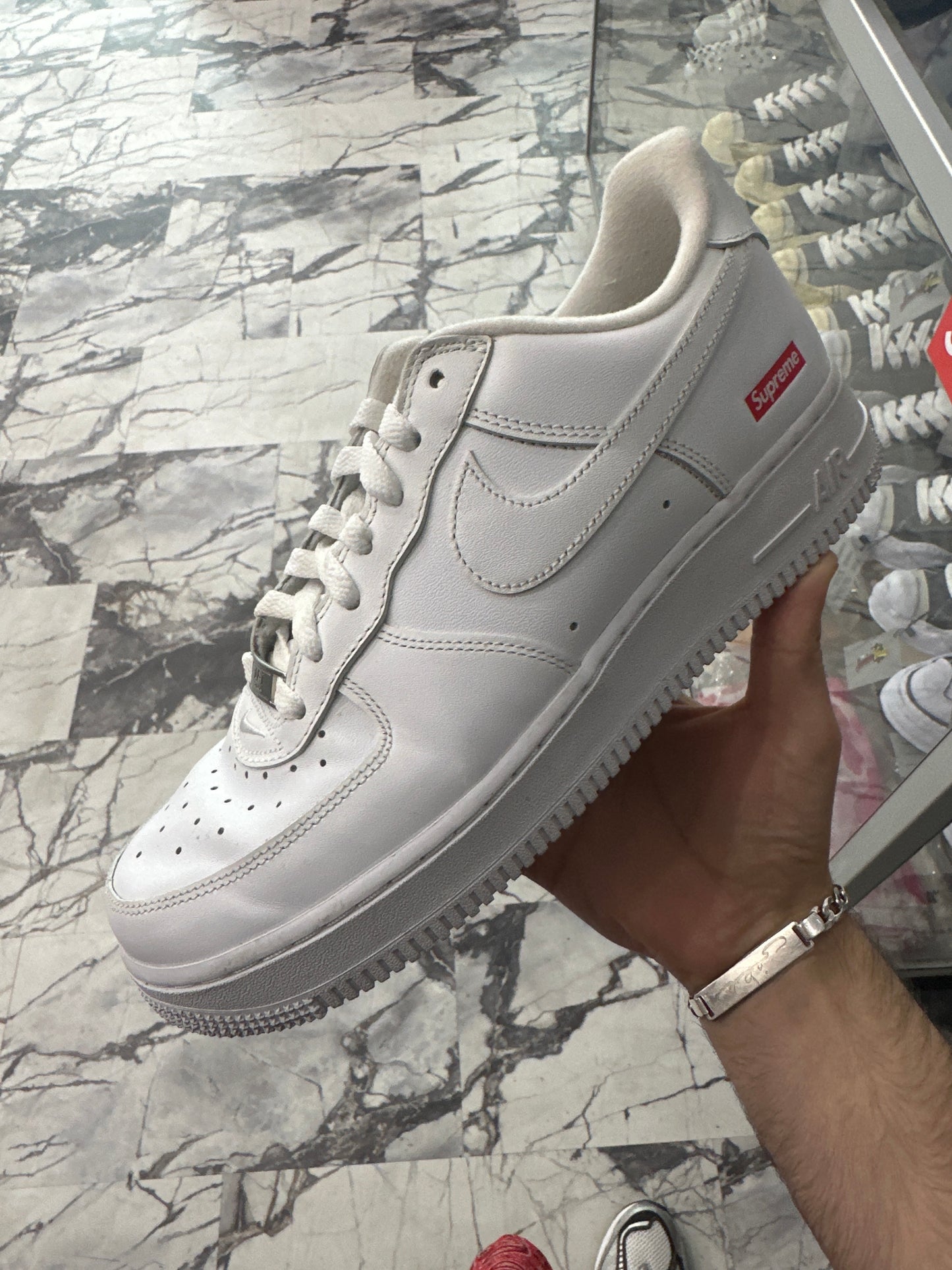 Supreme x Air Force 1 Low Box Logo - White