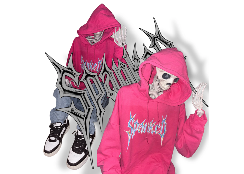 SPANKED Nun Ya Business Hoodie Pink