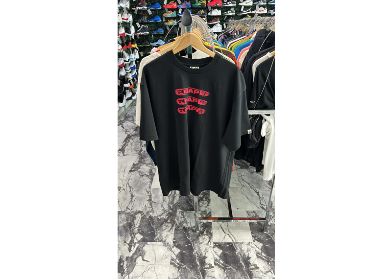 Black/Red Tee bape