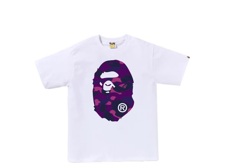 Bape Ape Head Purple T-Shirt