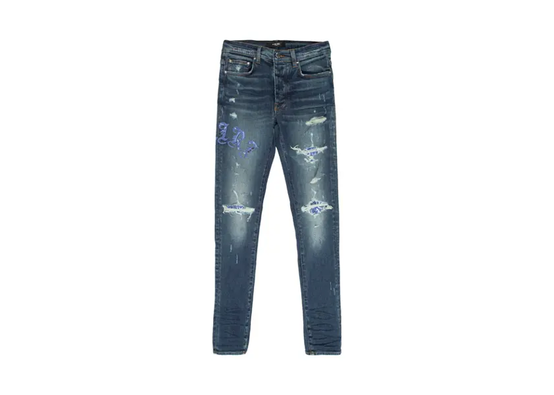 Amiri Old English Logo Jeans