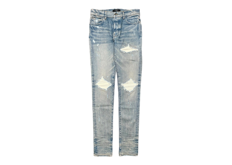 Amiri MX1 White Suede Patch
