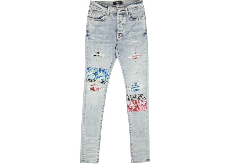 Amiri Jeans Pajama Art Patch