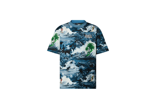Printed Short-Sleeved Cotton T-Shirt