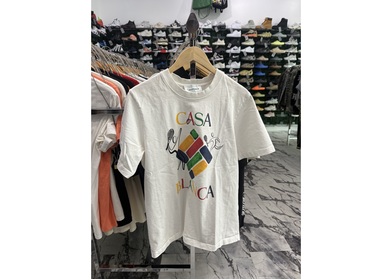 CASA BLANCA multi color White tee