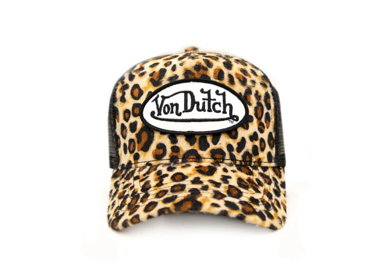 Von Dutch Hat Cheetah Velvet