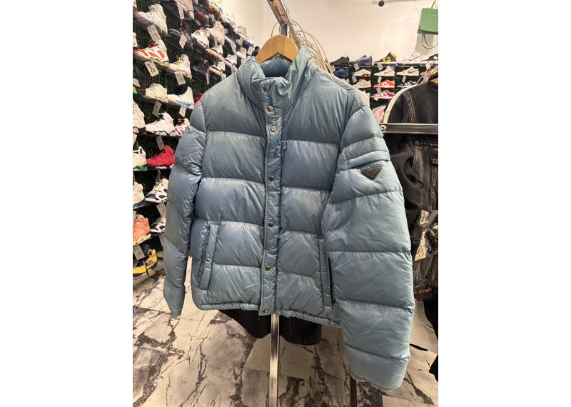 Prada Baby blue puffer jacket
