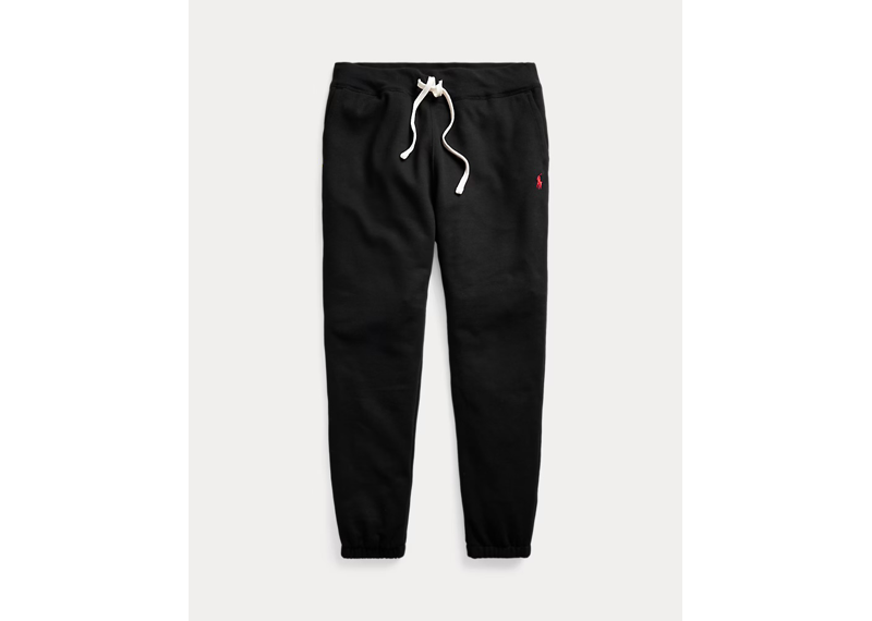 Polo Fleece Joggers Black