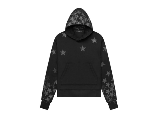 Amiri Leather Star Hoodie Black