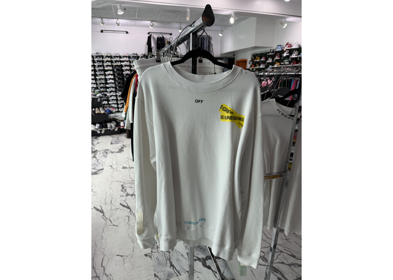 Off-White Fire Tape Sweater