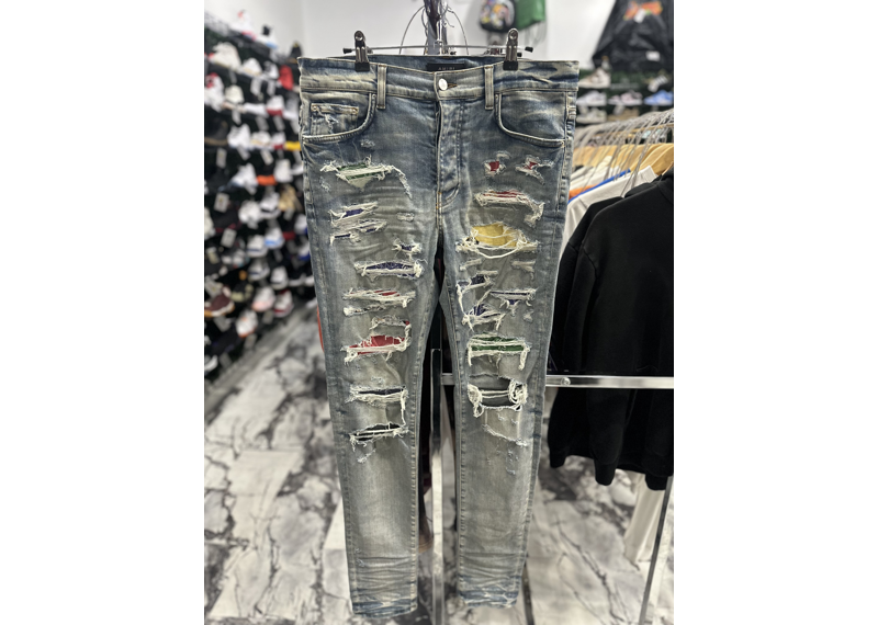 Amiri rainbow paisley jeans
