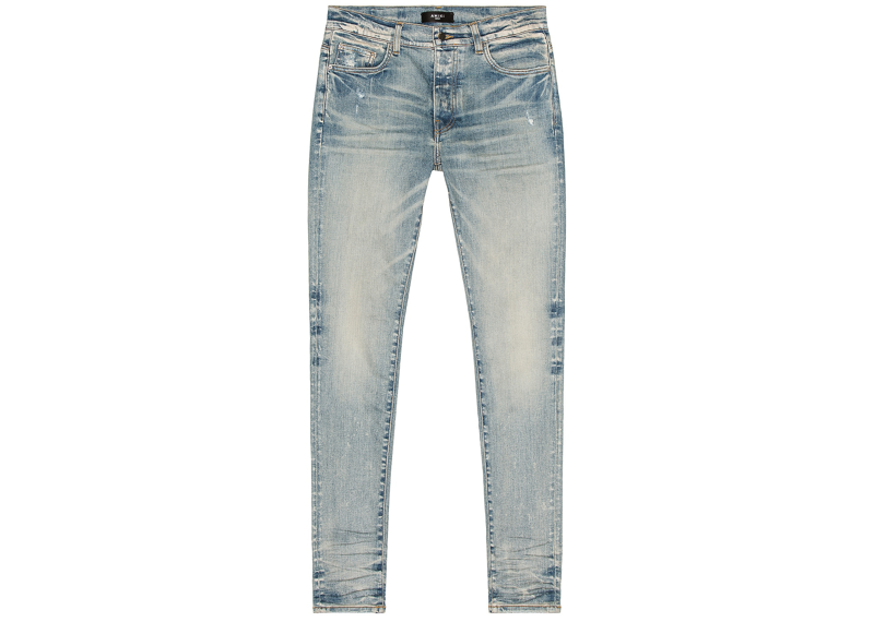 Amiri Light Blue Distressed Jeans