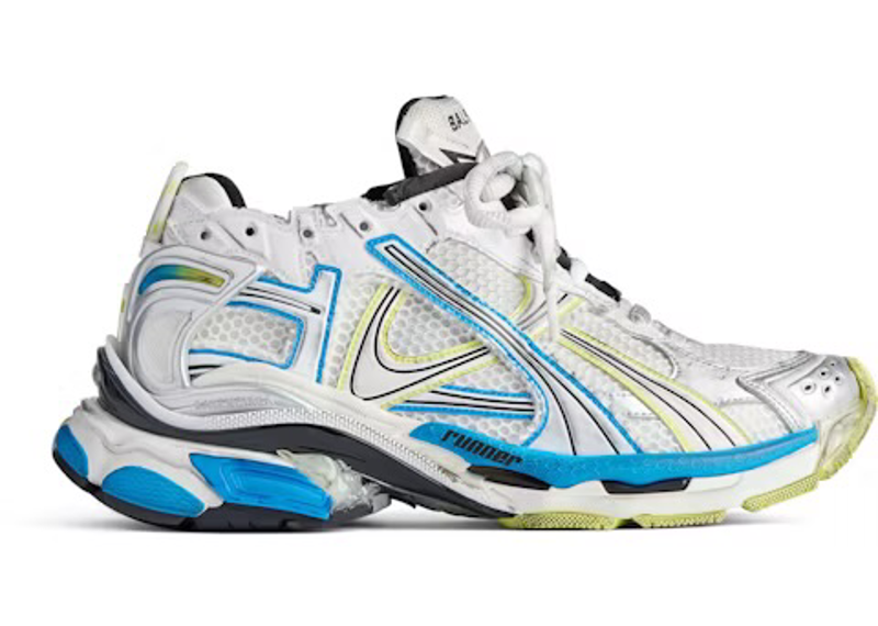 Balenciaga Runner White Yellow Blue
