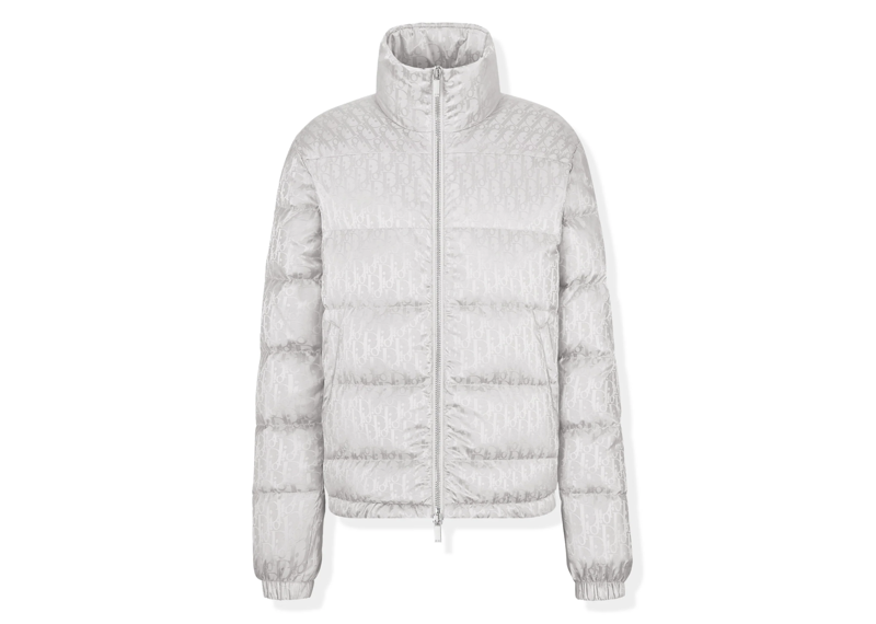 Dior Oblique Monogram Puffer Jacket White