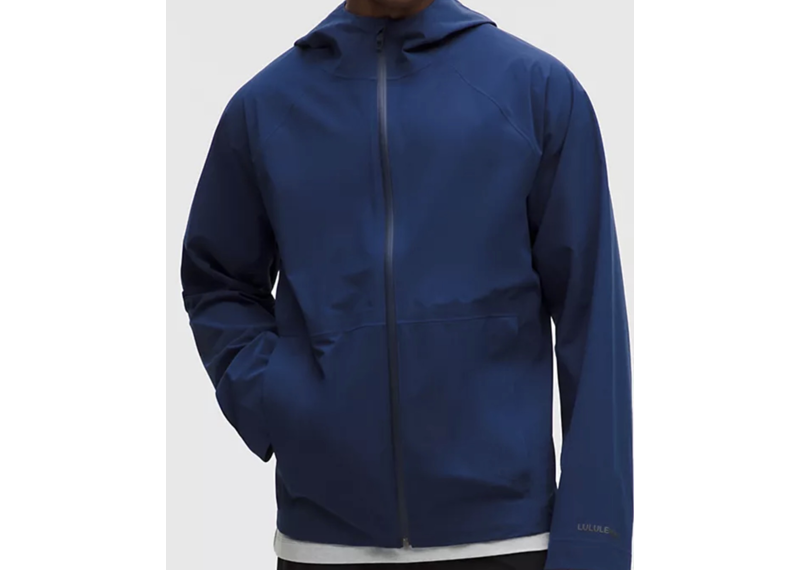 Lululemon blue stretch glyde water proof jacket