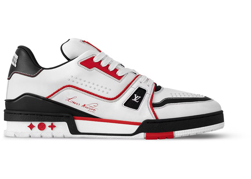 Louis Vuitton LV Trainer White Red Black