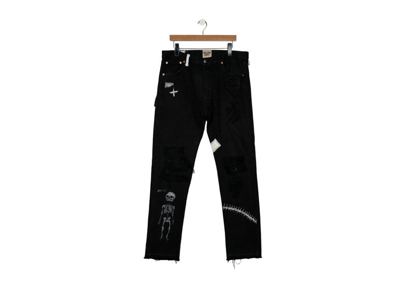 Gallery Dept. Black Fxck Face Distressed Jeans