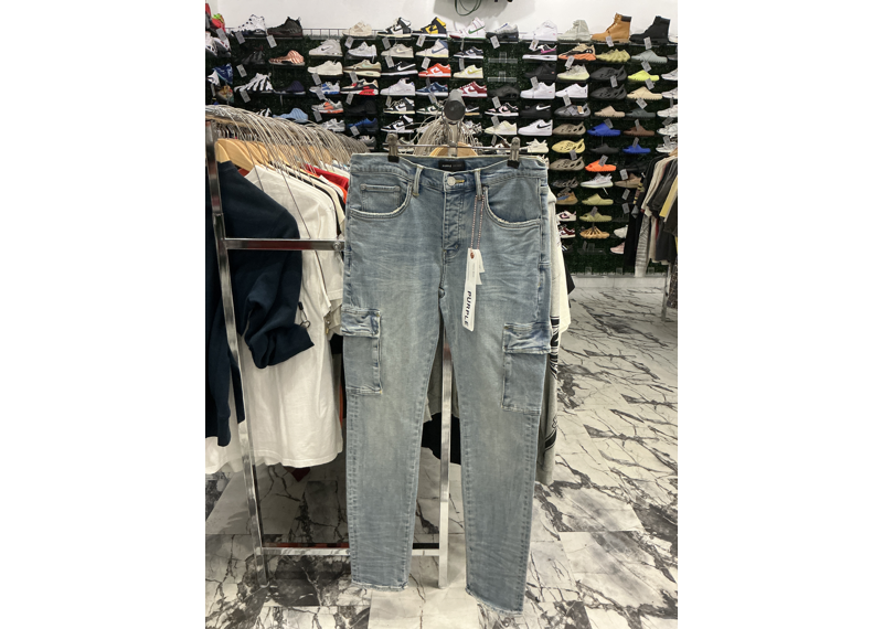 Purple Jeans Skinny Pockets P001