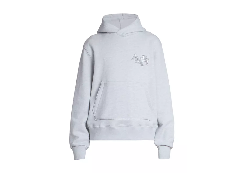Amiri Staggered Hoodie Grey