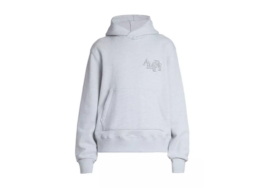 Amiri Staggered Hoodie Grey