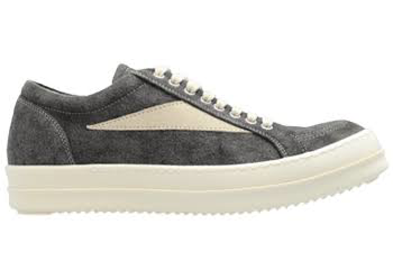 Rick Owens DRKSHDW Vintage Low Sneakers in a dark dust and milk