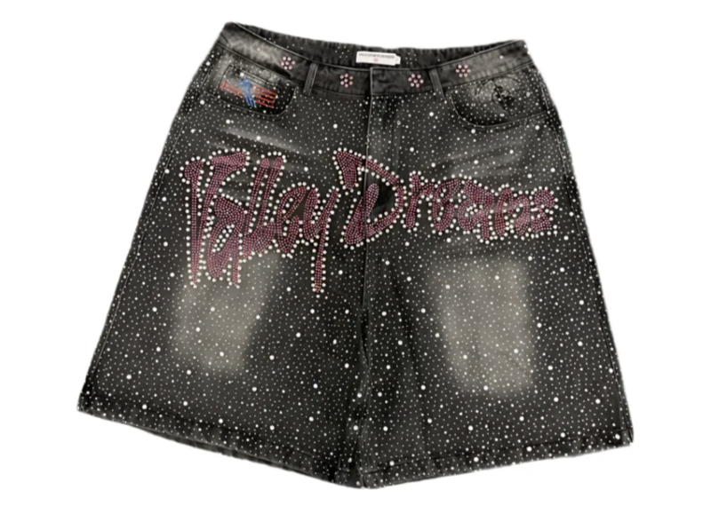 Vale dreams crystal denim shorts
