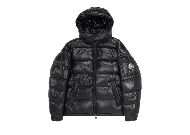 Moncler Maya Hooded Puffer Black