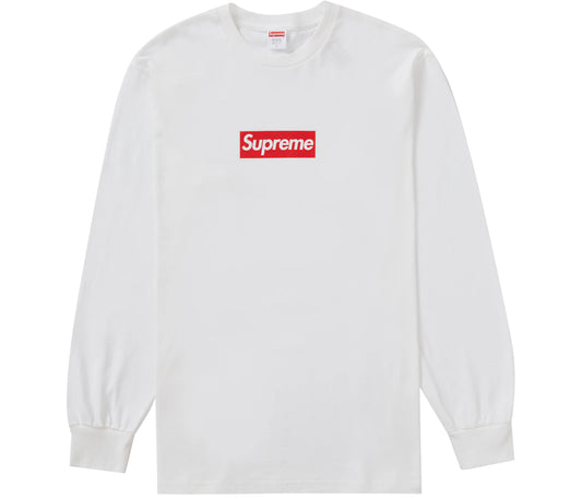 Supreme Box Logo L/S Tee White