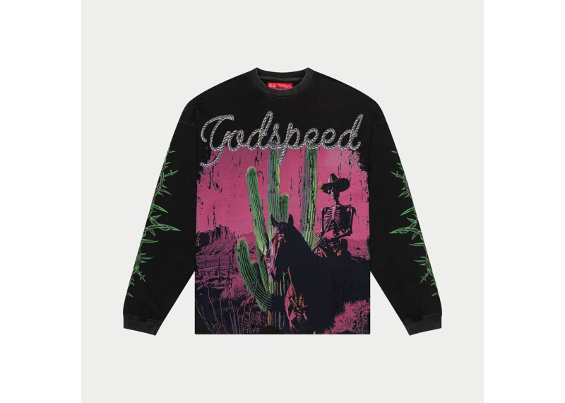 Godspeed Black Wash Westworld long sleeve t-shirt