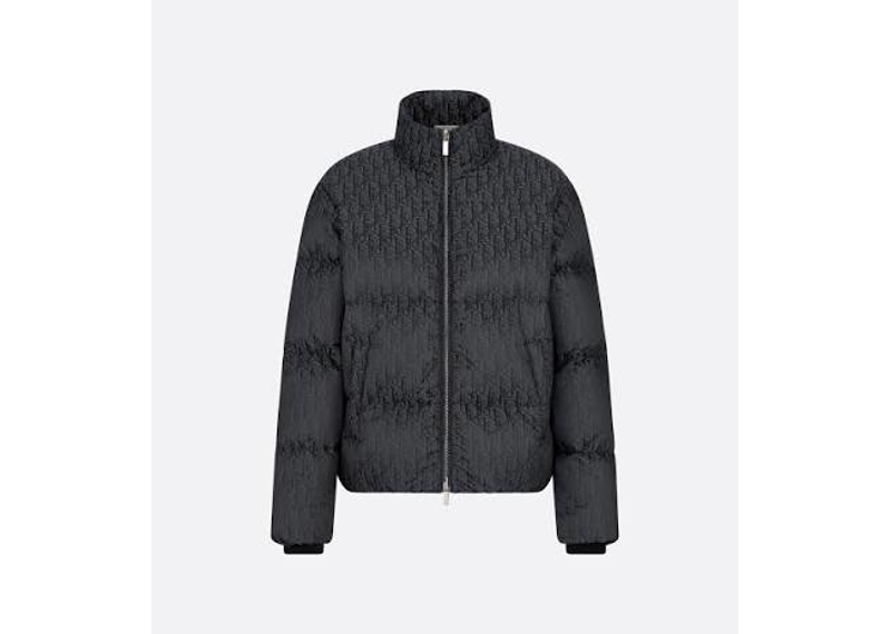 Dior Oblique Puffer Jacket Black
