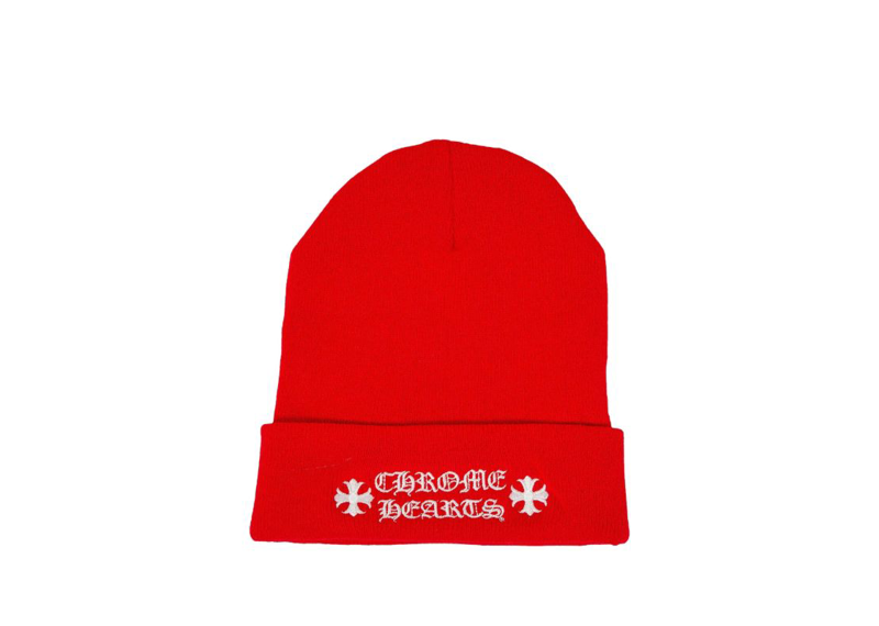 Chrome Hearts Logo Beanie Red