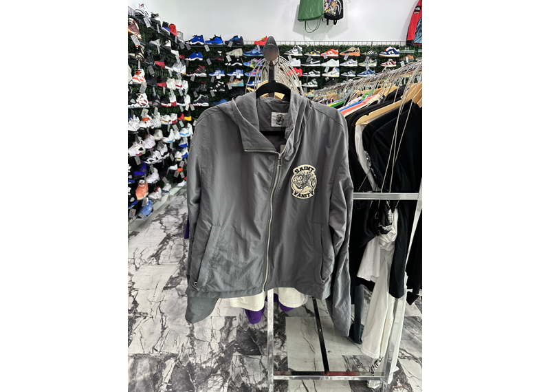 Saint Vanity Nylon Button Track Jacket