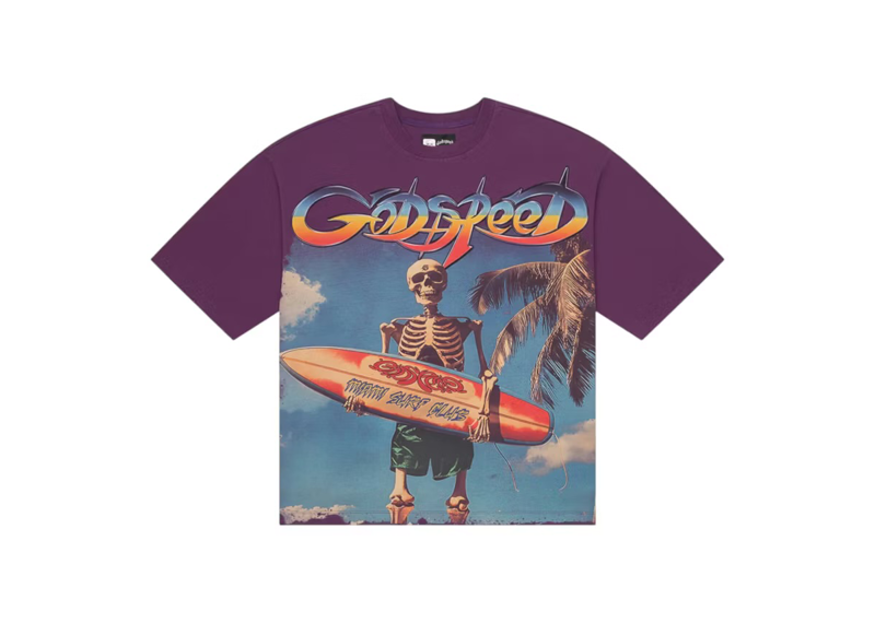 Godspeed Miami purple tee
