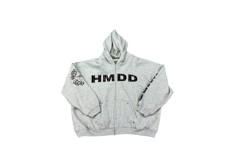 HMDD Rhinestone Zip Up