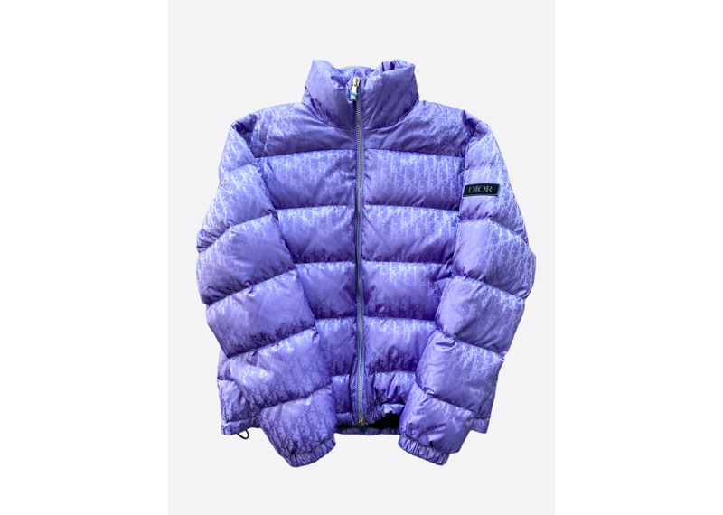 Dior Oblique Purple Puffer Jacket