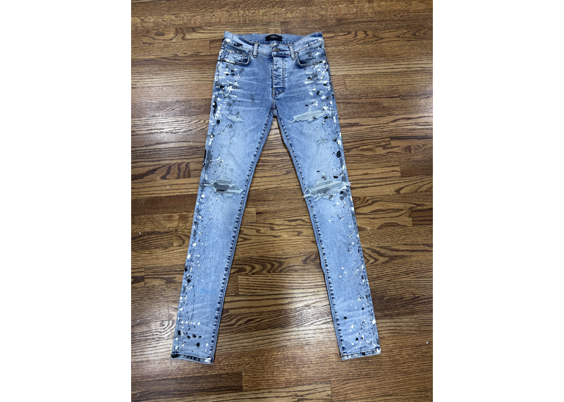 Amiri jeans splatter