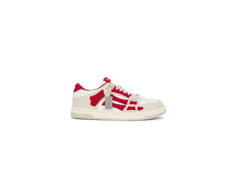 Amiri Low Top Skeleton Red
