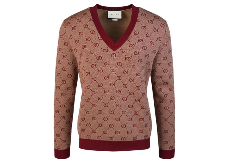 Gucci V-Neck Wool Knit Sweater