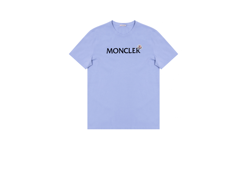 Moncler Logo Tee Baby Blue