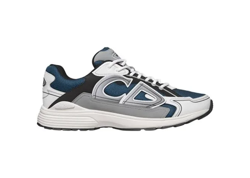 Dior B30 sneakers in blue, gray, and white technical fabric