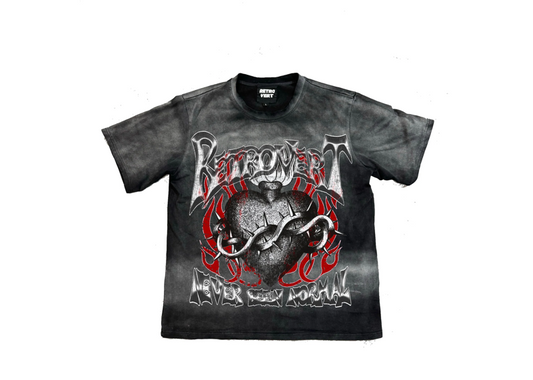 RetroVert Heart Thorn Tee - Red