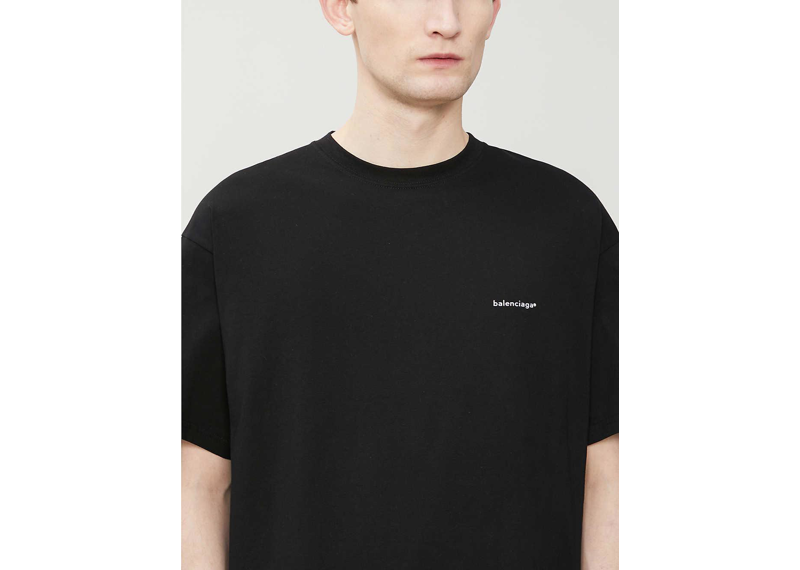 Balenciaga Small Logo T-Shirt Black