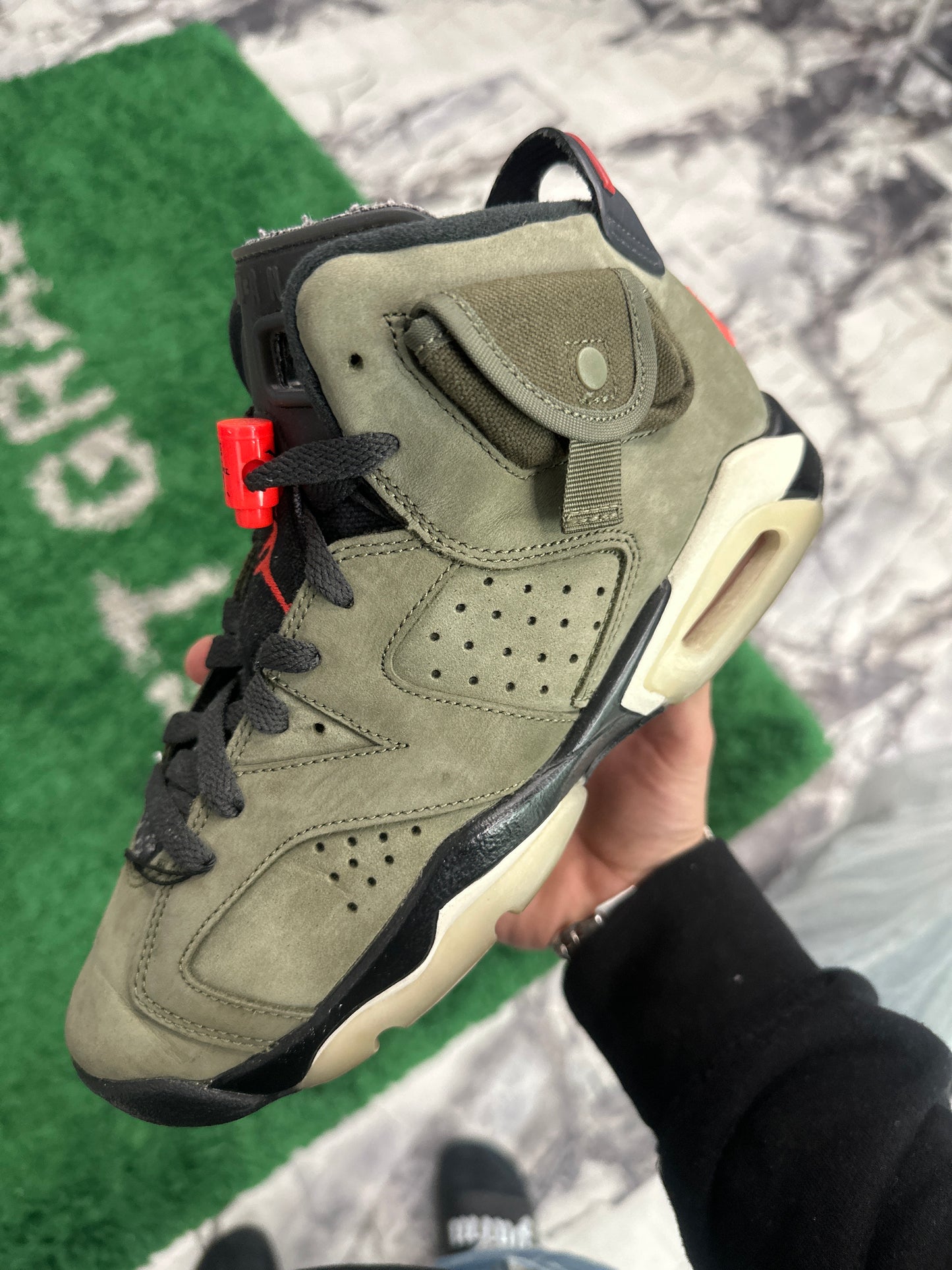 Travis Scott x Air Jordan 6 Retro GS Olive