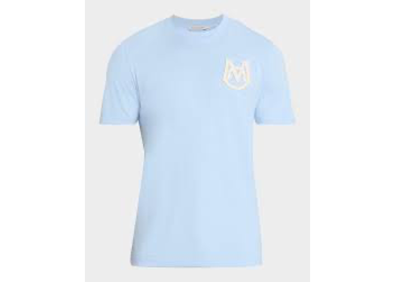 light blue Moncler cotton T shirt logo