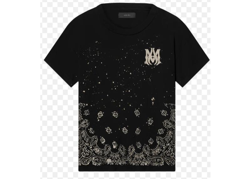 Amiri black beach bandana tee