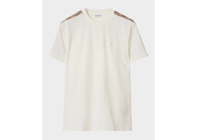 Burberry Check Shoulder Tape Tee