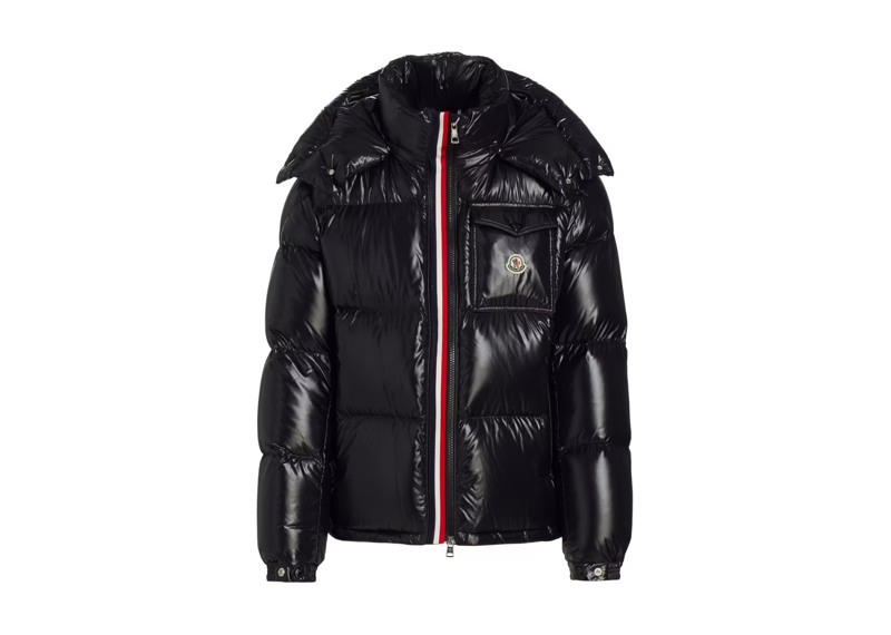 Moncler Montbeliard Hooded Down Jacket Black