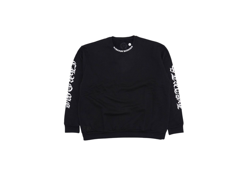Chrome Hearts Neck Logo Crewneck Sweater Black